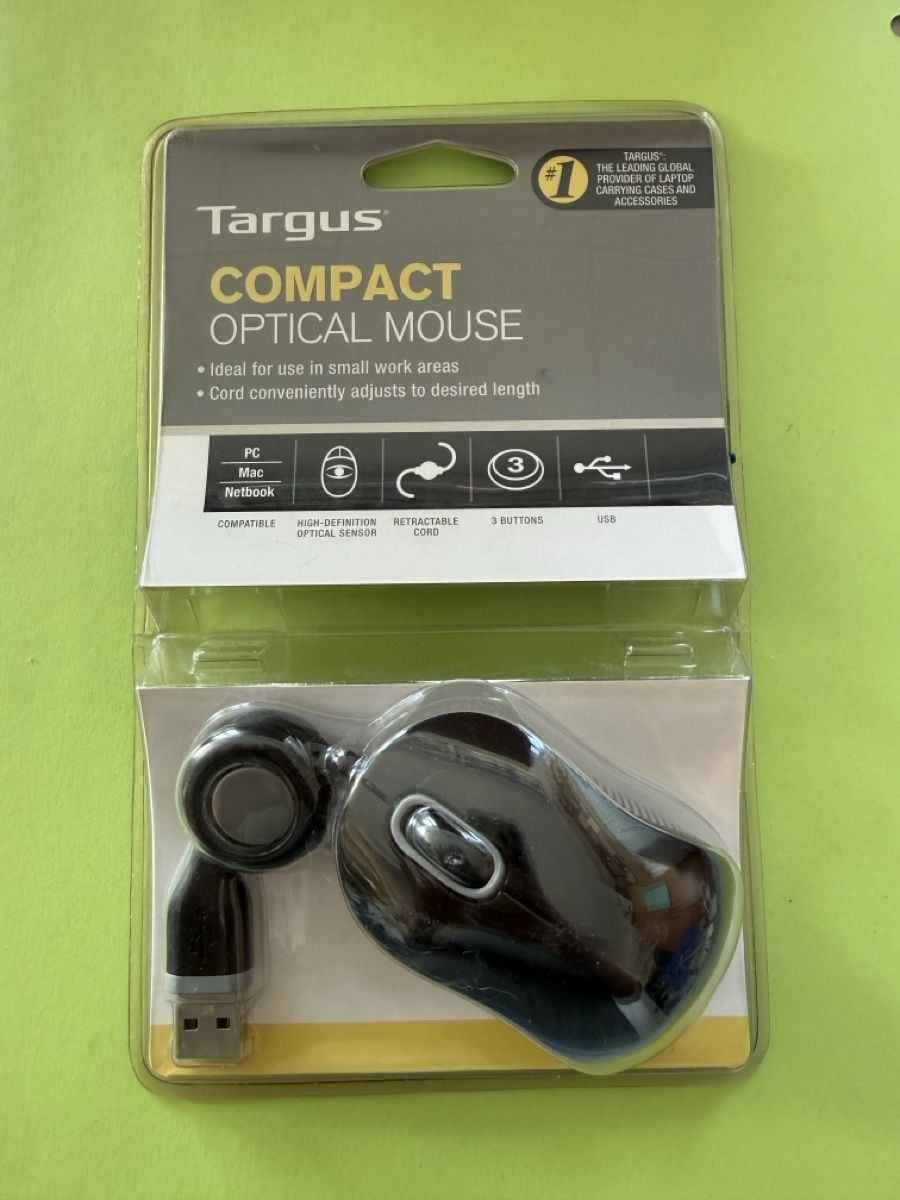 Targus Mouse: Targus Compact Optical Mouse – Nuovo e nell'imballaggio originale da Basel venduto da tamy90