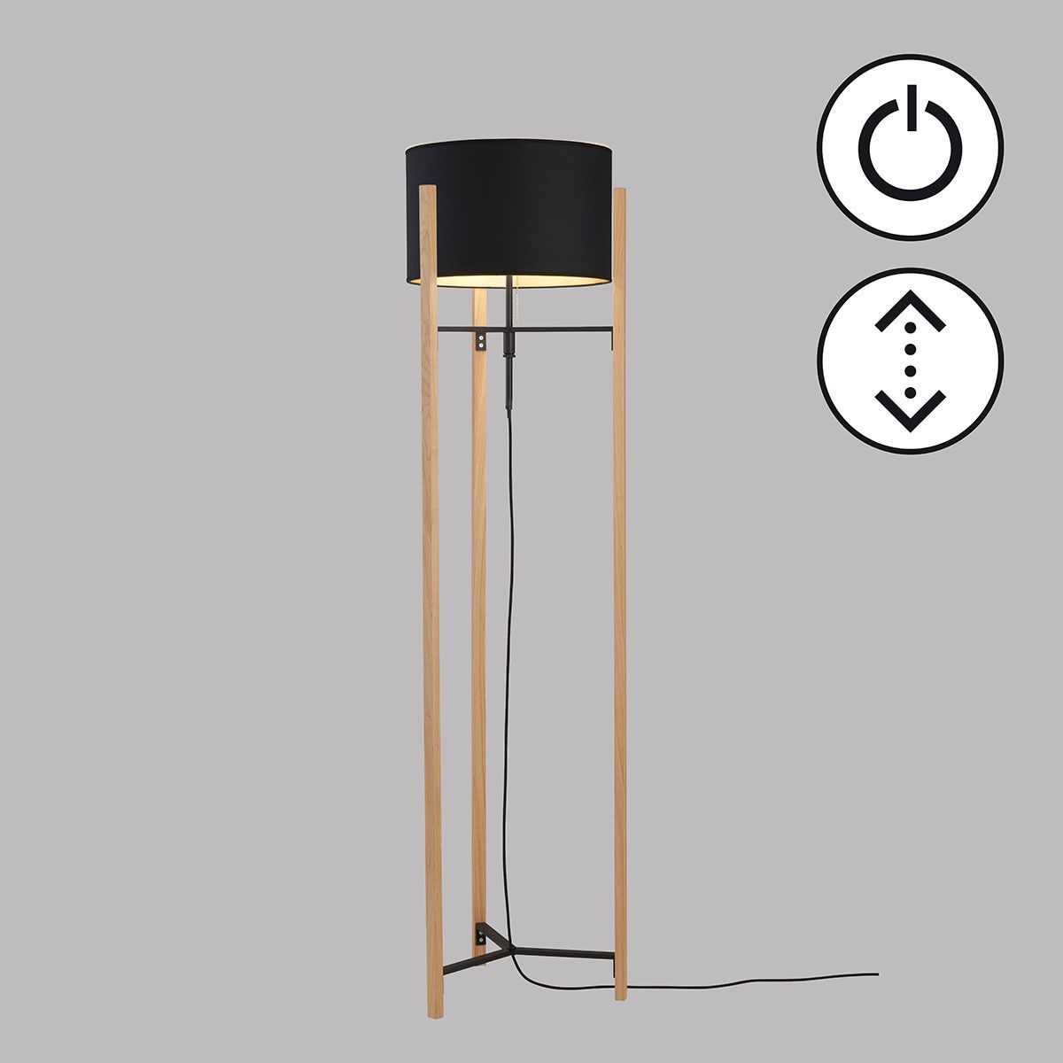 Lampen: Stehleuchte, Holz, 45 cm Ø – Neu (gemäss Beschreibung) aus Kreuzlingen von Smart-Light