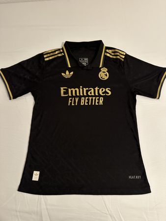 Real Madrid Adidas Trikot schwarz/gold, Gr. L-XL