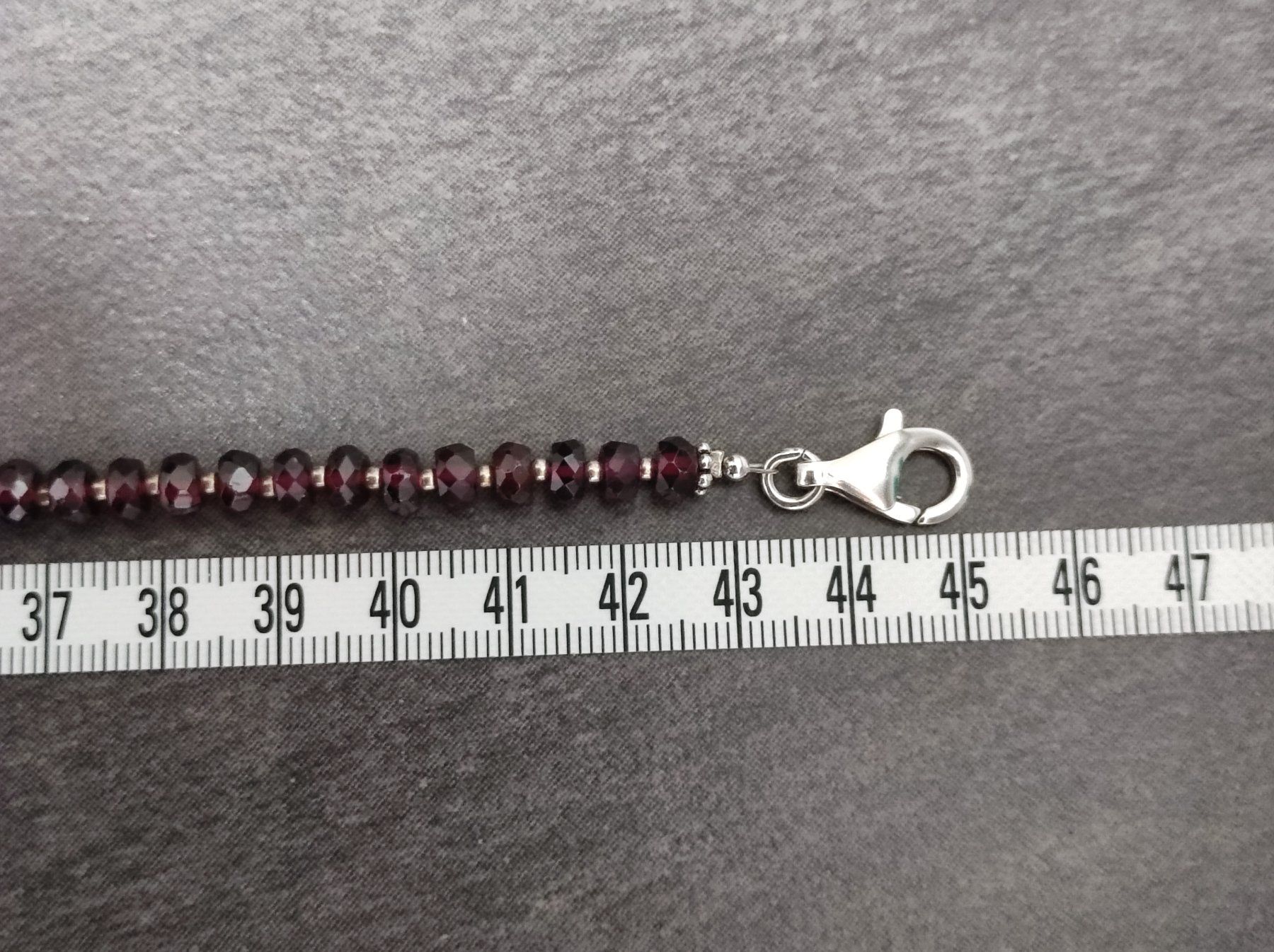 Catenine: Granatkette mit Silber 925 – Usato da Wohlen AG venduto da Tikale 3