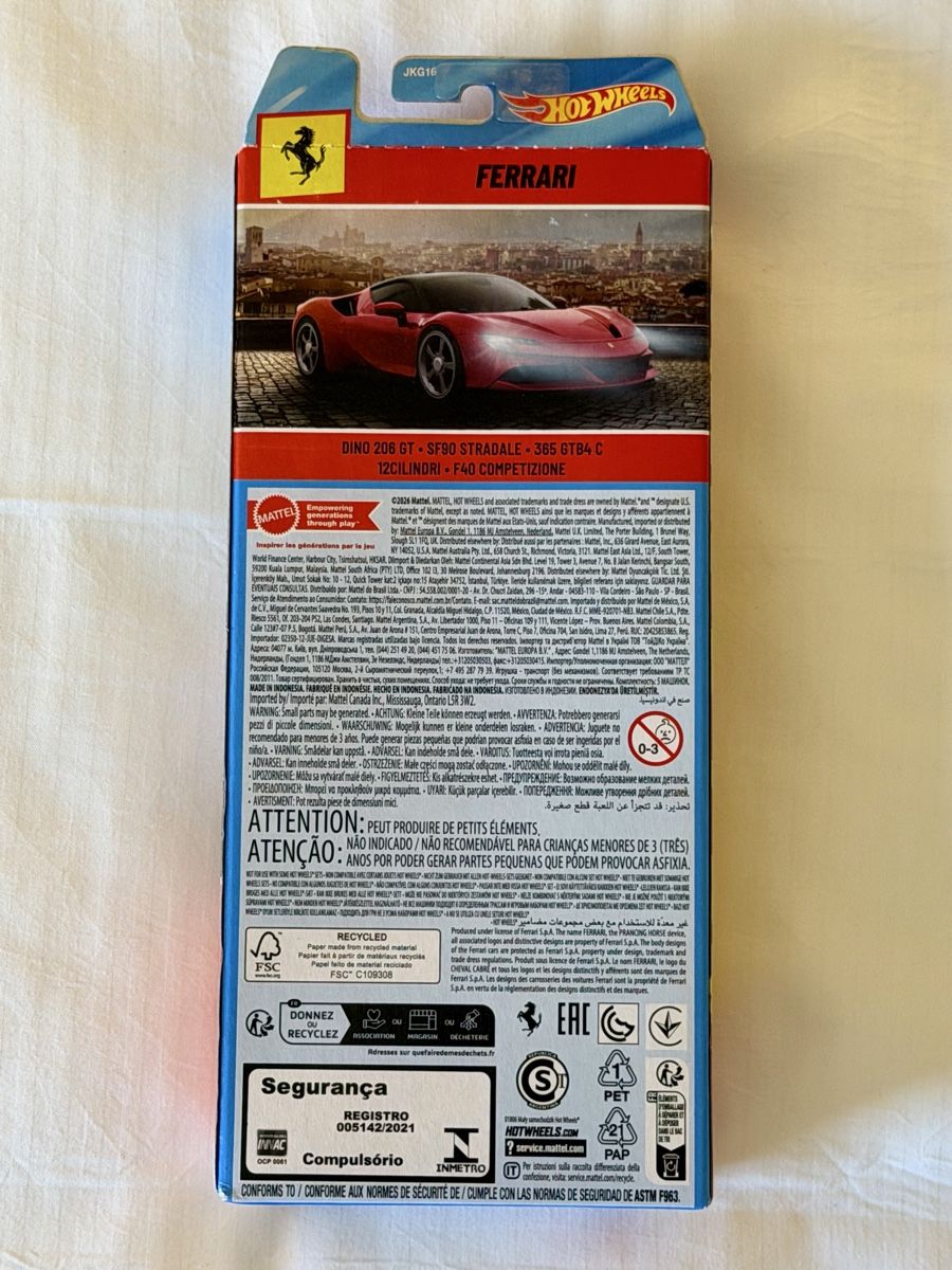 Hot Wheels Modellini d'auto: Hot Wheels Ferrari 5er Set Modellauto – Nuovo e nell'imballaggio originale da Oberembrach venduto da theZaz 1