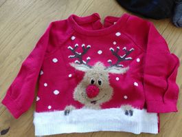 Weihnachts Pullover Rentier Grösse 68 guter Zustand