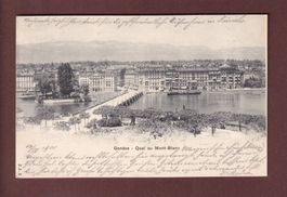GENEVE - Quai du Mont-Blanc - 1901