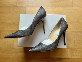 Jimmy Choo Stiletto Schuhe Silber Grosse 40 (39)