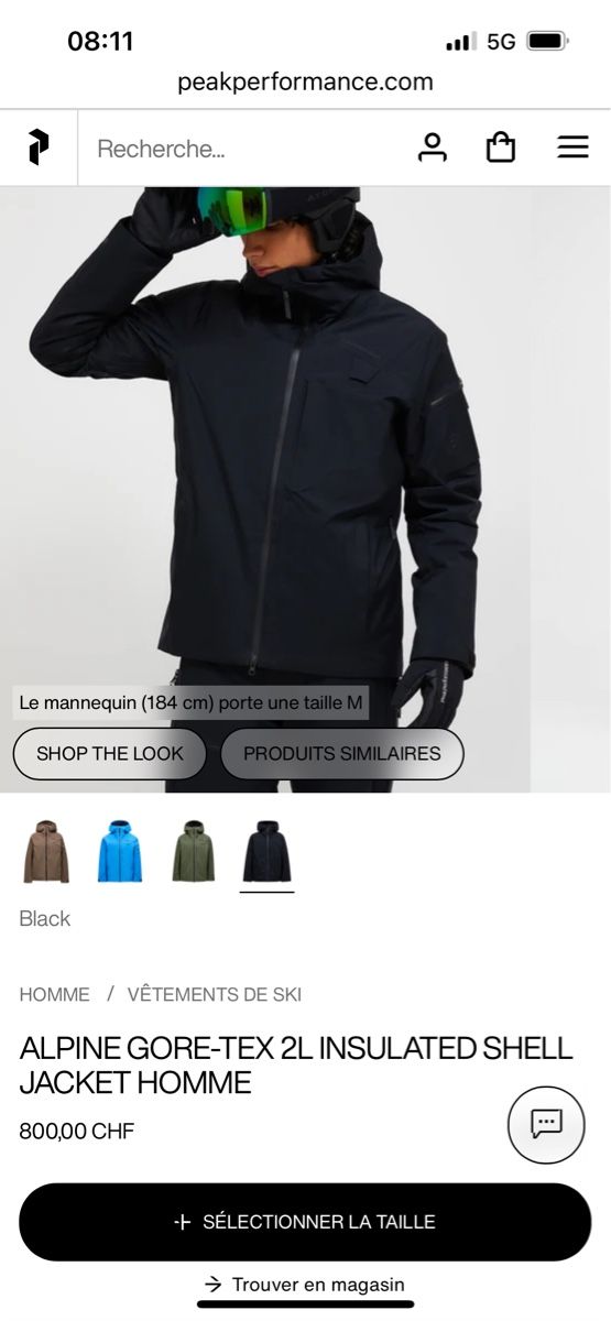 Peak Performance Vestes: Peak Performance Alpine GORE-TEX 2L Insulated Shell Jacke – D'occasion à Zürich par eliamoli.21 7