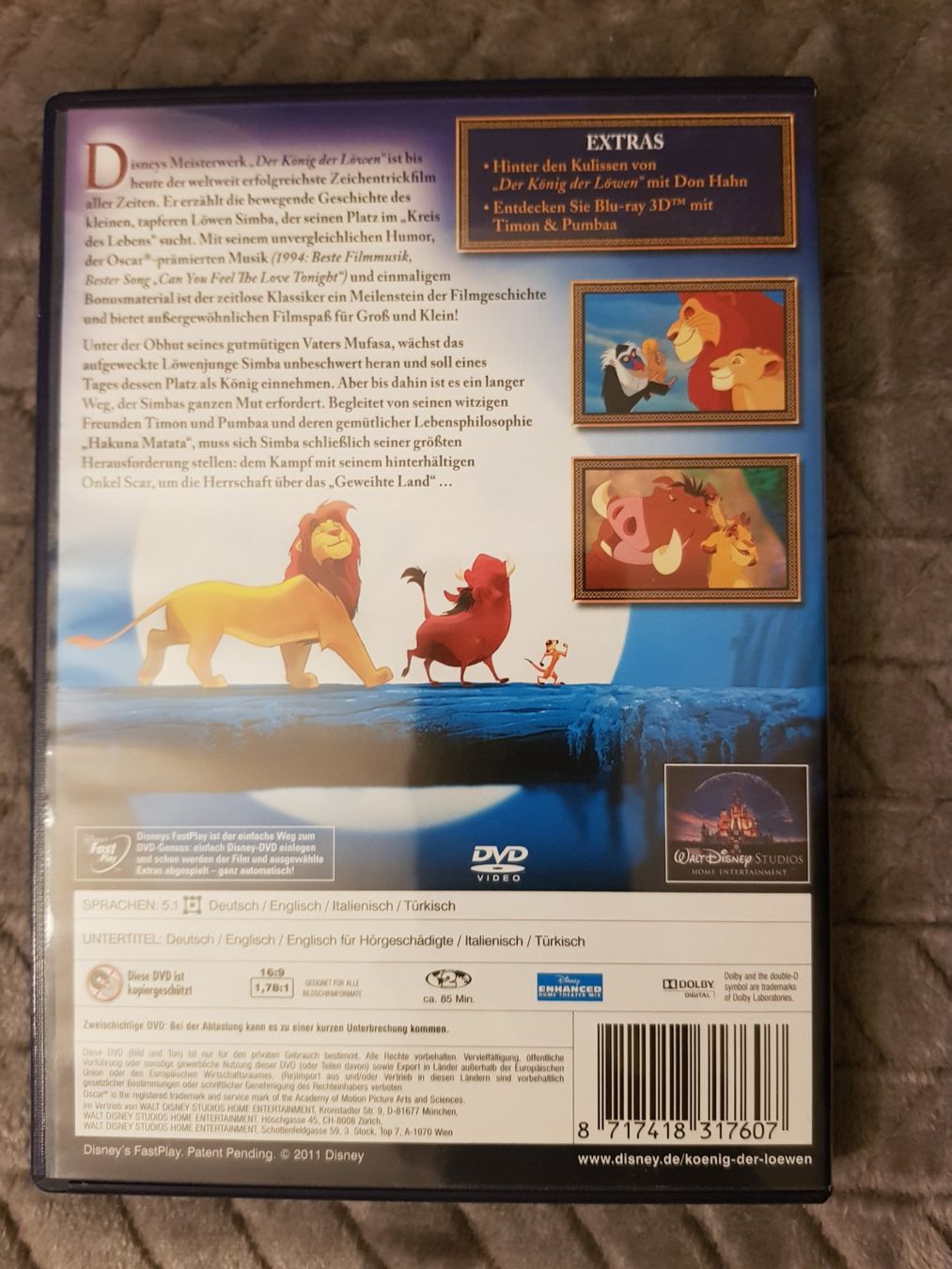 Tutti i DVDs: Der König der Löwen DVD – Usato da Münchenstein venduto da 2DGames 1