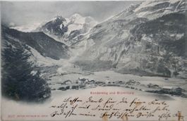 Postkarte 1902 Kandersteg und Blümlisalp