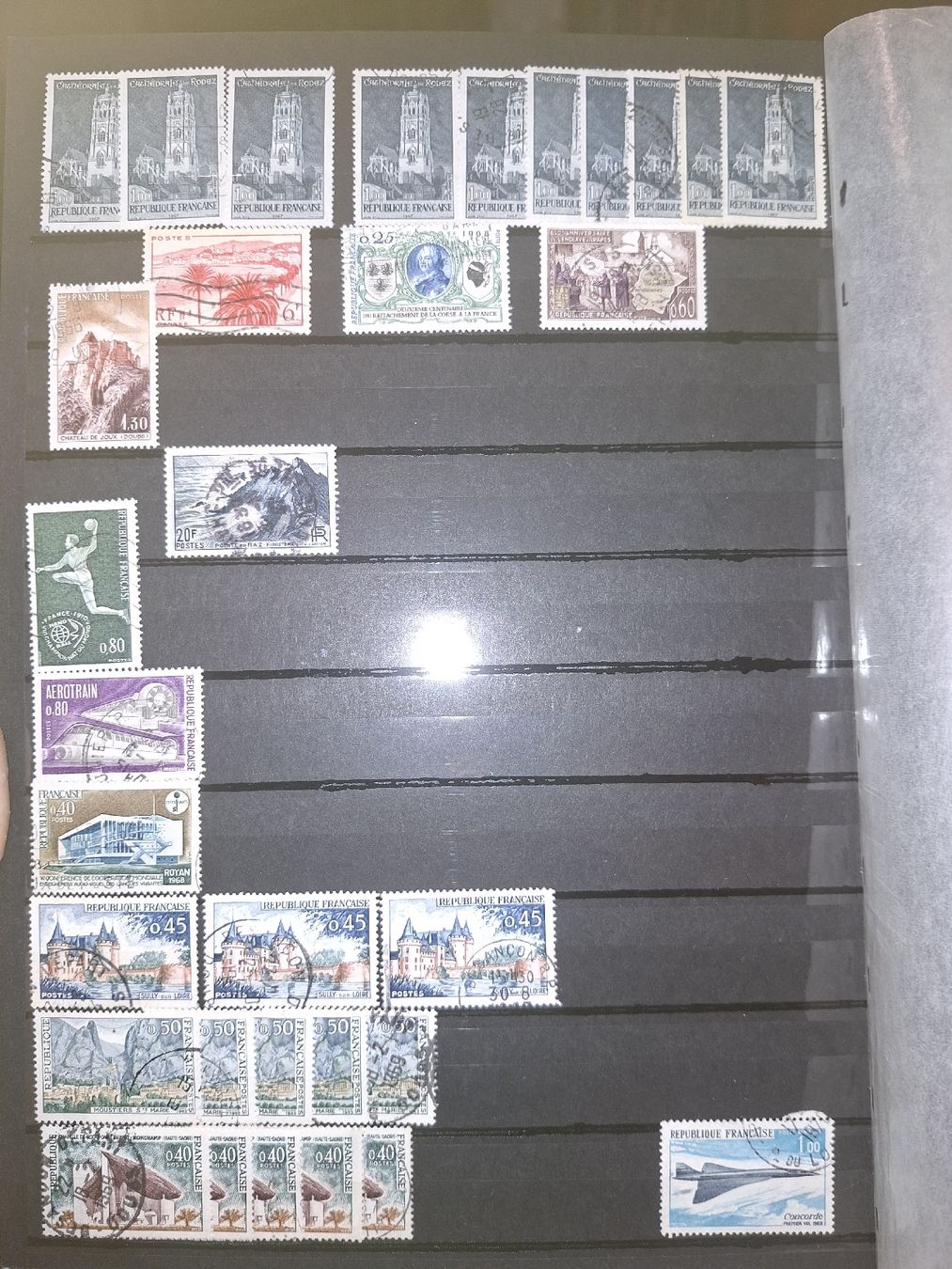 Alle Briefmarken: Dublettensammlung Frankreich – Gebraucht aus Balgach von SIMEON27 4