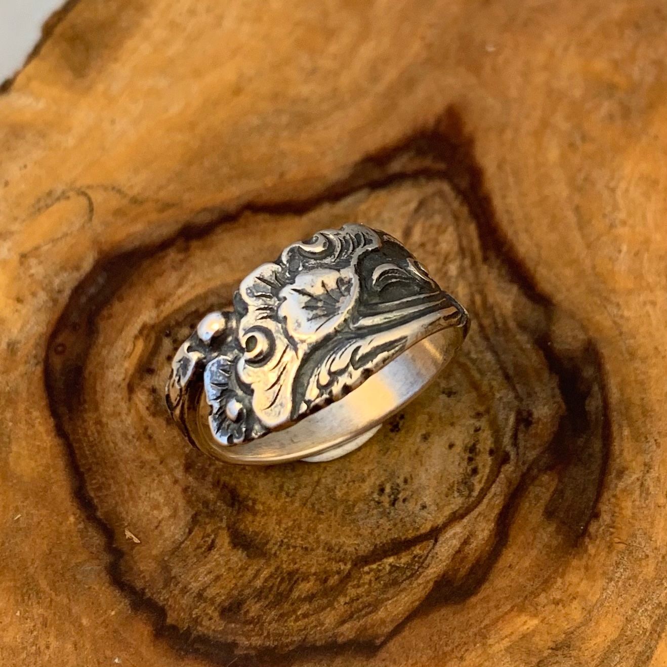 Ringe: Silberring Blütenblatt Gr.61 – Neu (gemäss Beschreibung) aus Thun von Svonskj