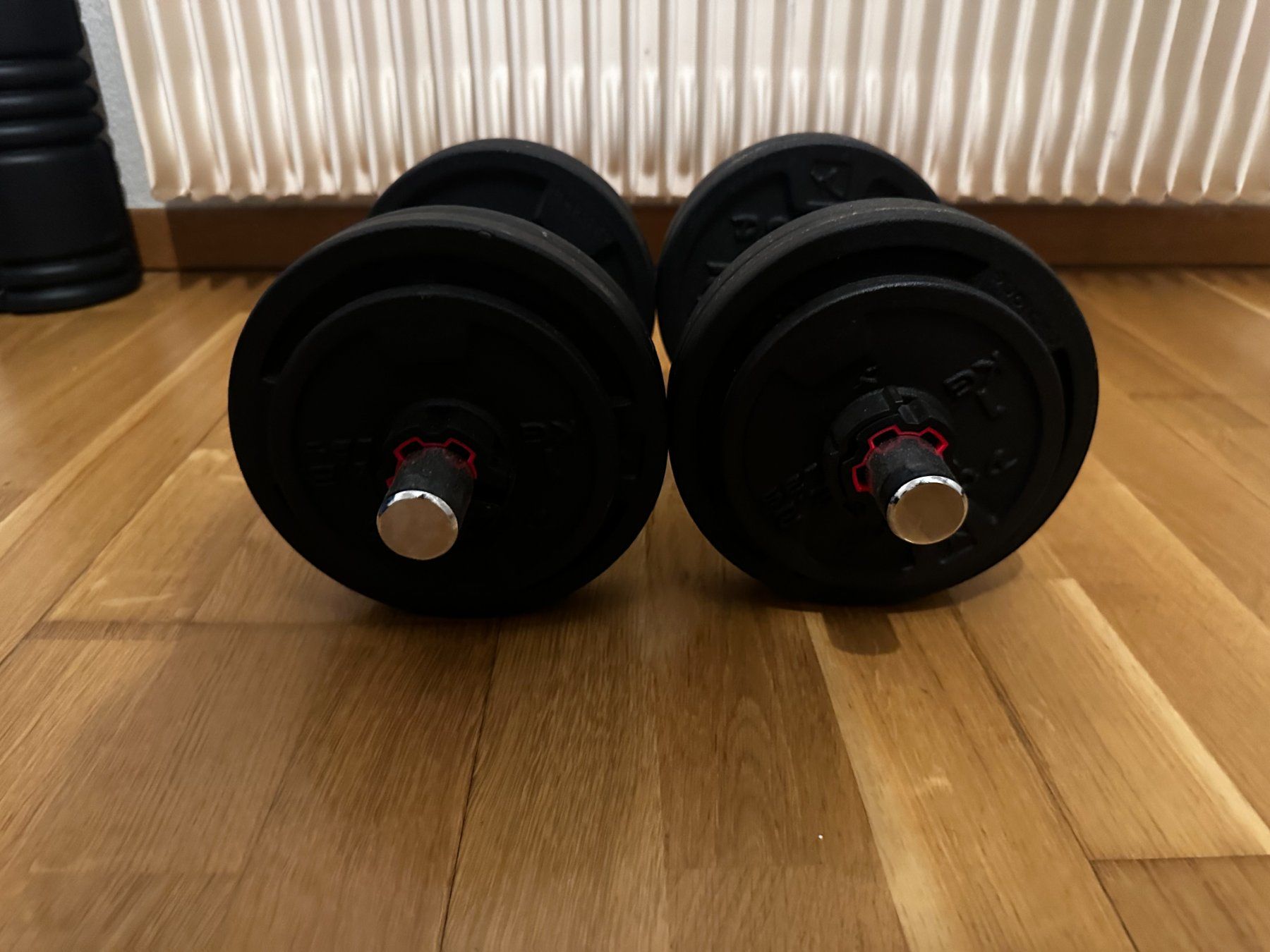 Decathlon Poids & Haltères: dumbells 2x12 kg plus stops – D'occasion à Baar par vag_6mg5 1