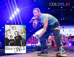 COLDPLAY original Autogramm Passepartout / Zertifikat (LOA)
