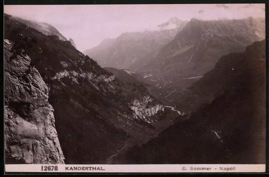 Fotografie & Manifesti: Fotografie Kandersteg, Blick in das Kand – Usato da Berlin venduto da bartko-reher