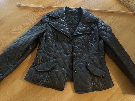 Lederjacke Milestone, Top Zustand, Grösse etwa 38 Schwarz