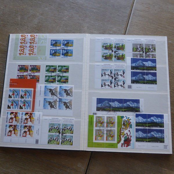 Tutti i francobolli: CH - 4erBLOCKSbis ca. 2008  kompl. Inhalt siehe 18 Bilder – Usato da Egliswil venduto da Trens01 6
