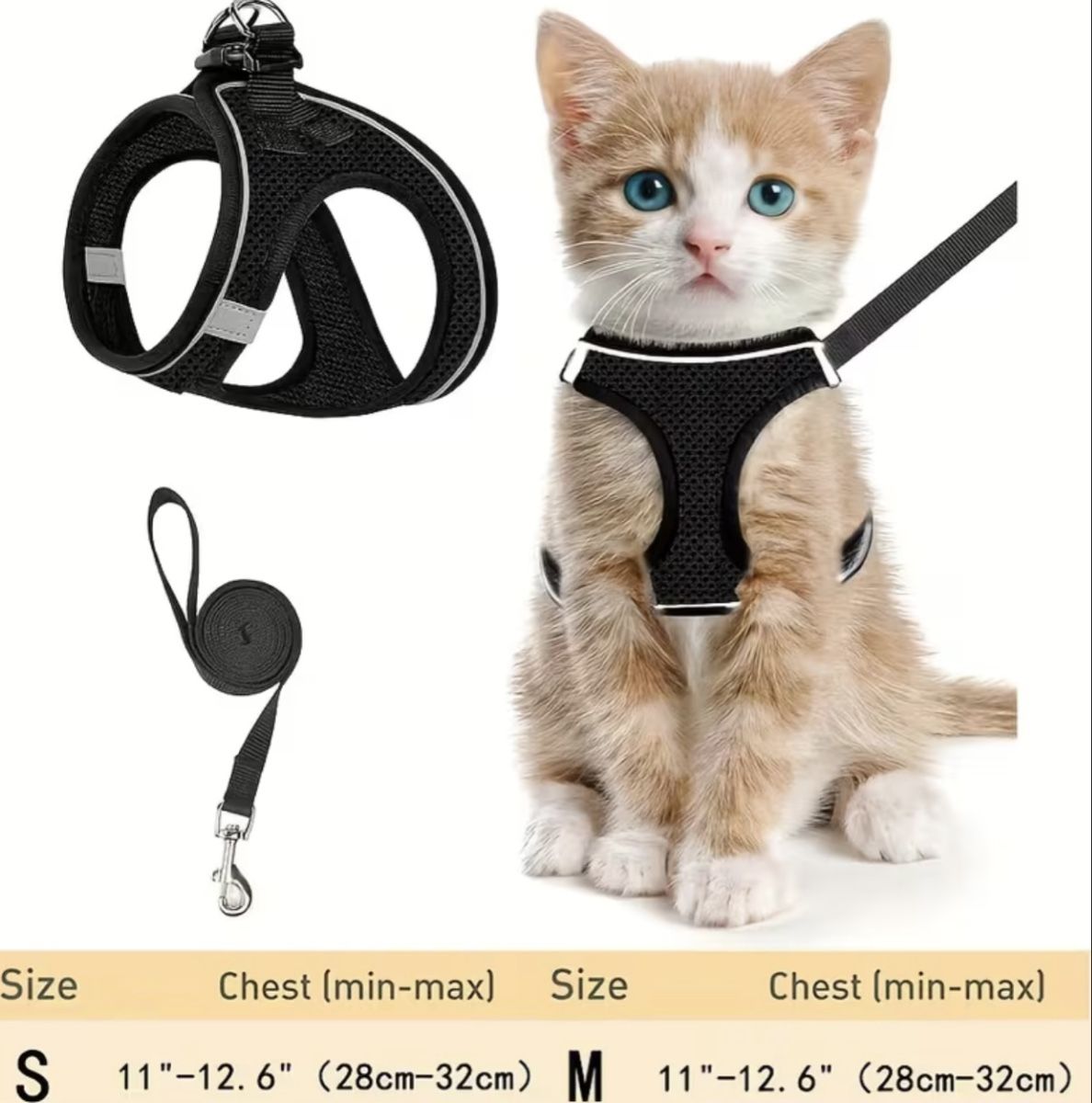 Guinzagli & Collari: Katzengeschirr und Leine Set Schwarz Größe M – Nuovo (secondo la descrizione) da Pratteln venduto da nt.geschenkshop