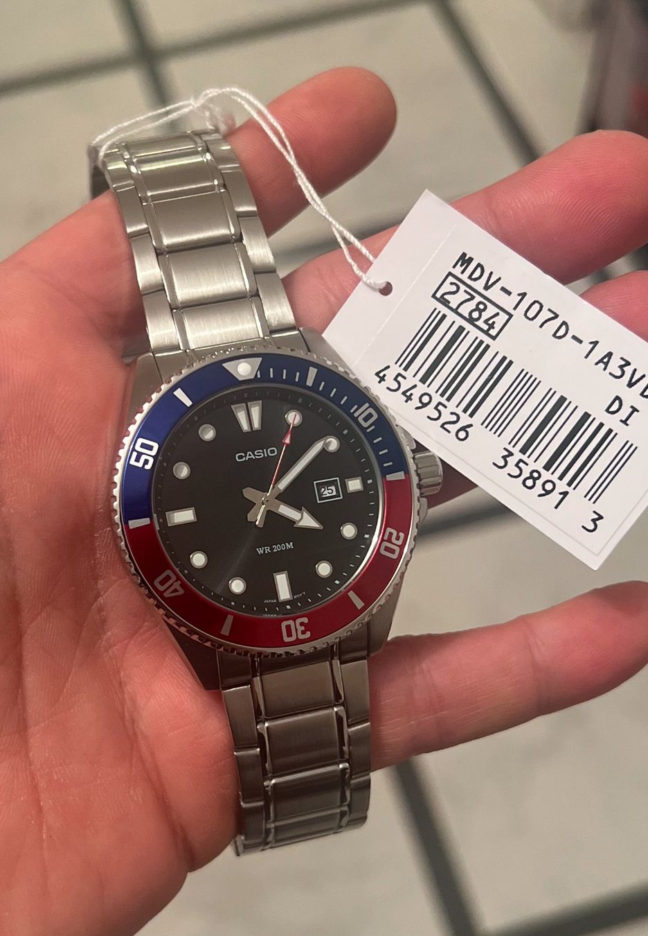 Casio Orologi: Casio Armbanduhren MDV-107D-1A3VDF – Nuovo e nell'imballaggio originale da Adlikon b.Regensdf venduto da GPITIME 1