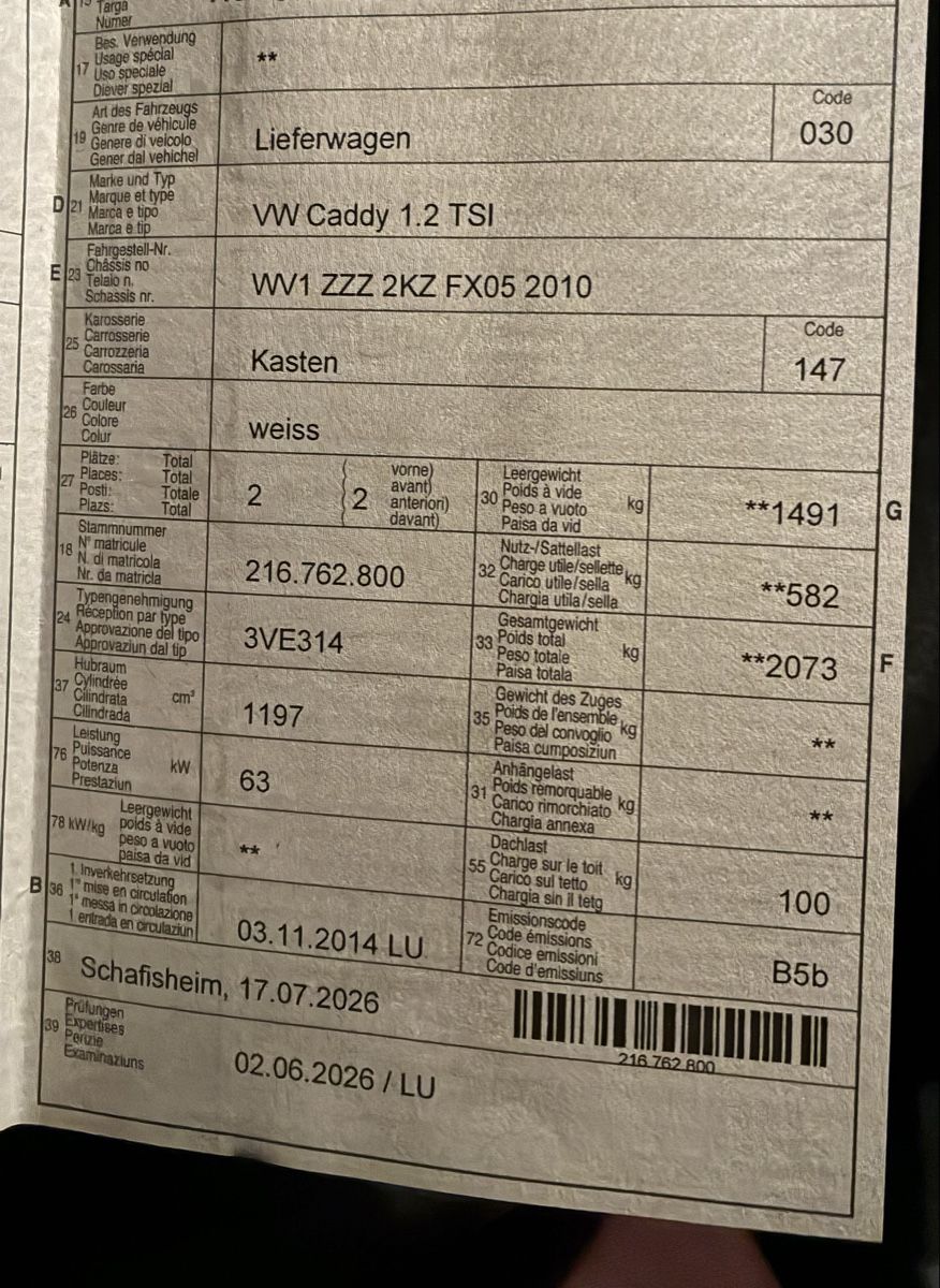 VW Autos: VW Caddy (mit Ausbau) – Gebraucht aus Turgi von sop_vz8f 4