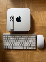 Apple Mac Mini mit Tastatur Fernbedienung und Maus
