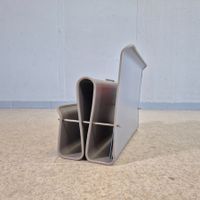 70s Magazin Rack Industriedesign Zeitungsständer Metall