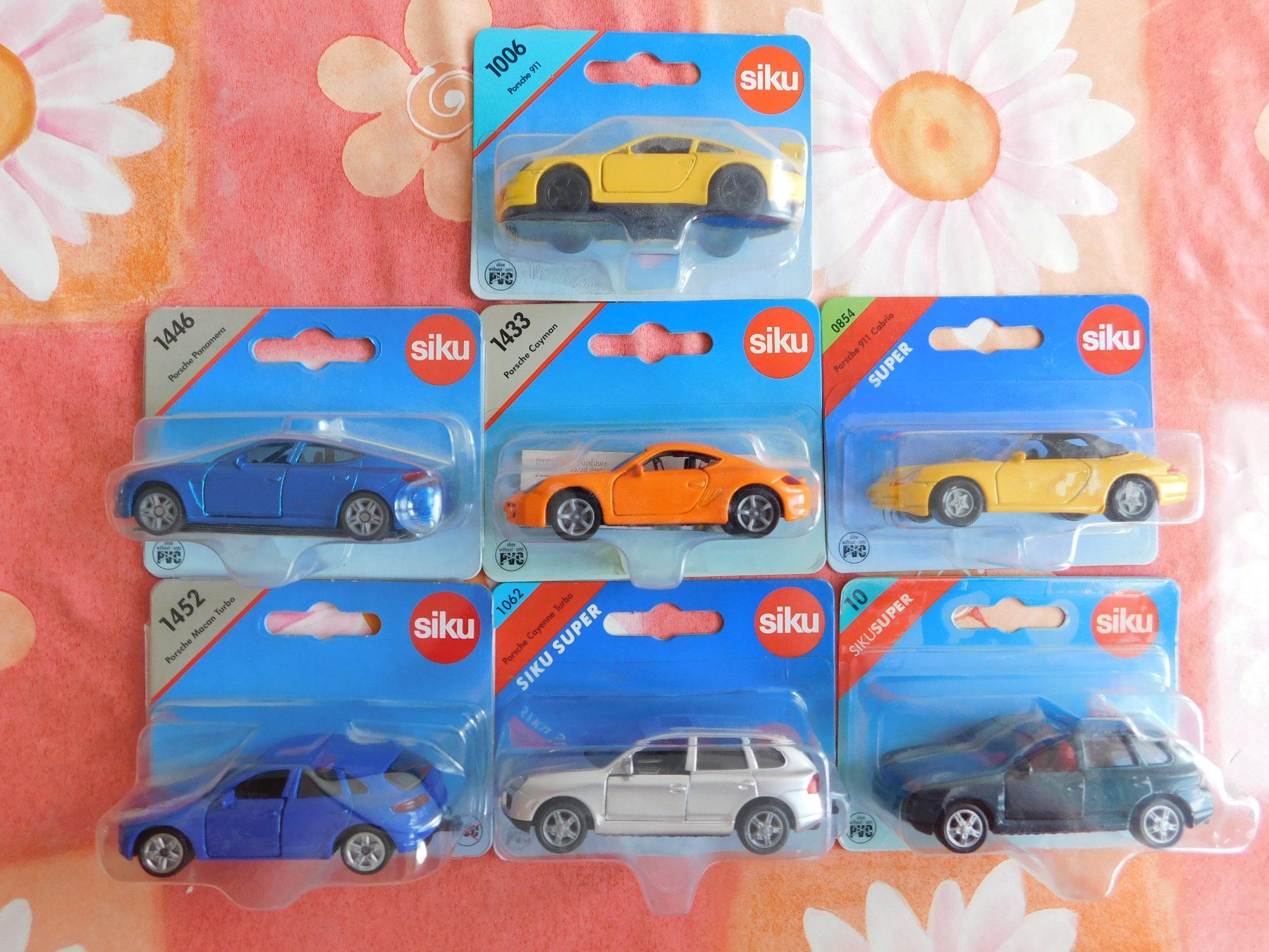 Siku Modellini d'auto: Siku Set mit 7 Porsche – Nuovo (secondo la descrizione) da Strengelbach venduto da Wedi73