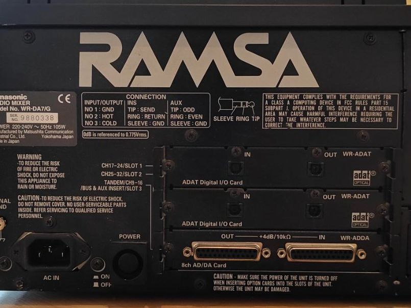 Console di mixaggio: Panasonic WR-DA/7G Digitales Mischpult – Usato da Zürich venduto da Paradiesli_ 3