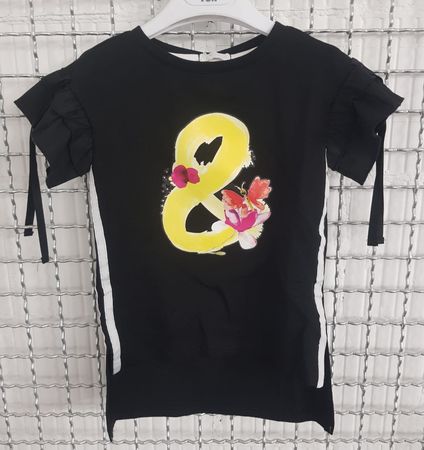 Neues cooles Designer Shirtkleid Grösse 98, Blumenmuster