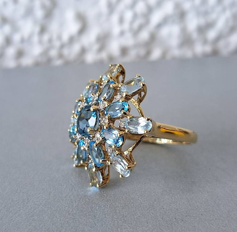 Anelli: Ring mit Blautopas in GG 375 – Usato da Stans venduto da wer_fd5f 4