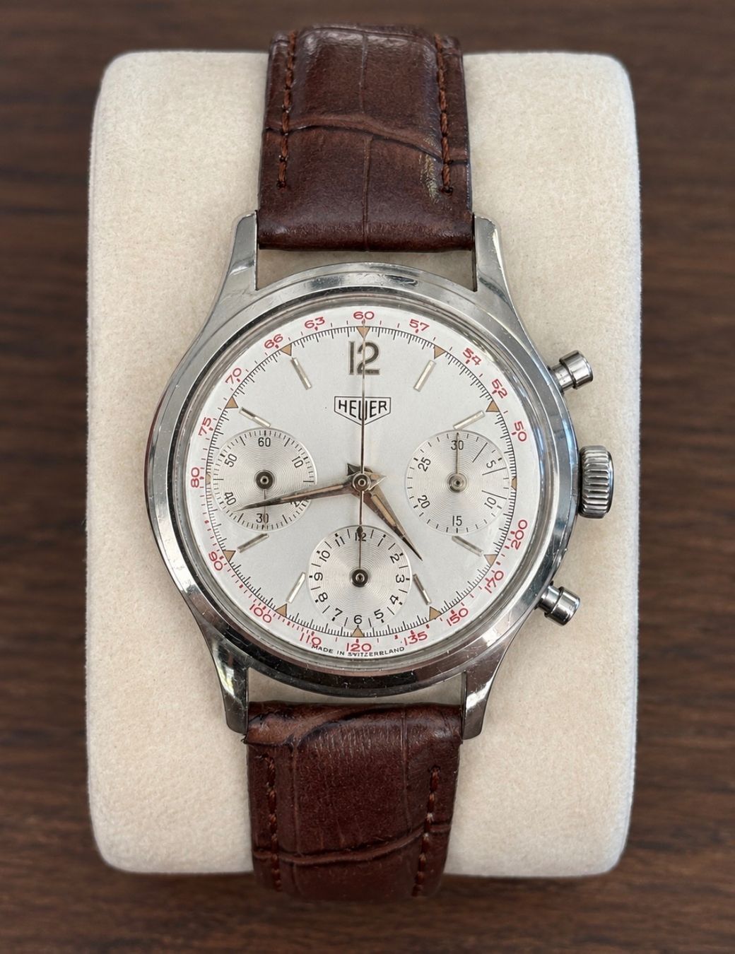 Tag Heuer Orologi: Heuer Chronograph – Usato da Oberwil b. Büren venduto da Mr.Watch-King