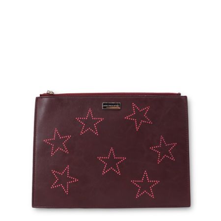 Stella McCartney Clutch dunkelrot