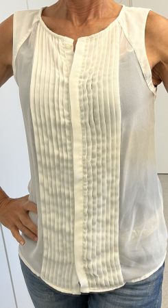 Top Bluse Shirt Gr. S, Zara, weiss / roh