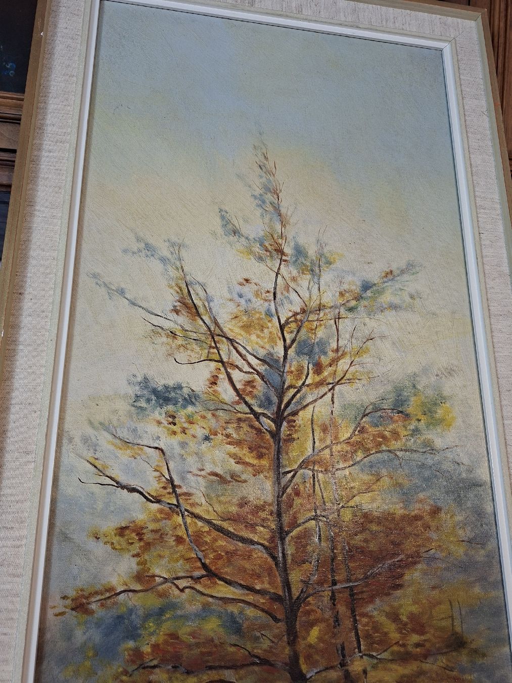 Dipinti: Ölgemälde Herbst 1910 R. Jordan Antikes – Usato da Steffisburg venduto da ZeitReise_ 3