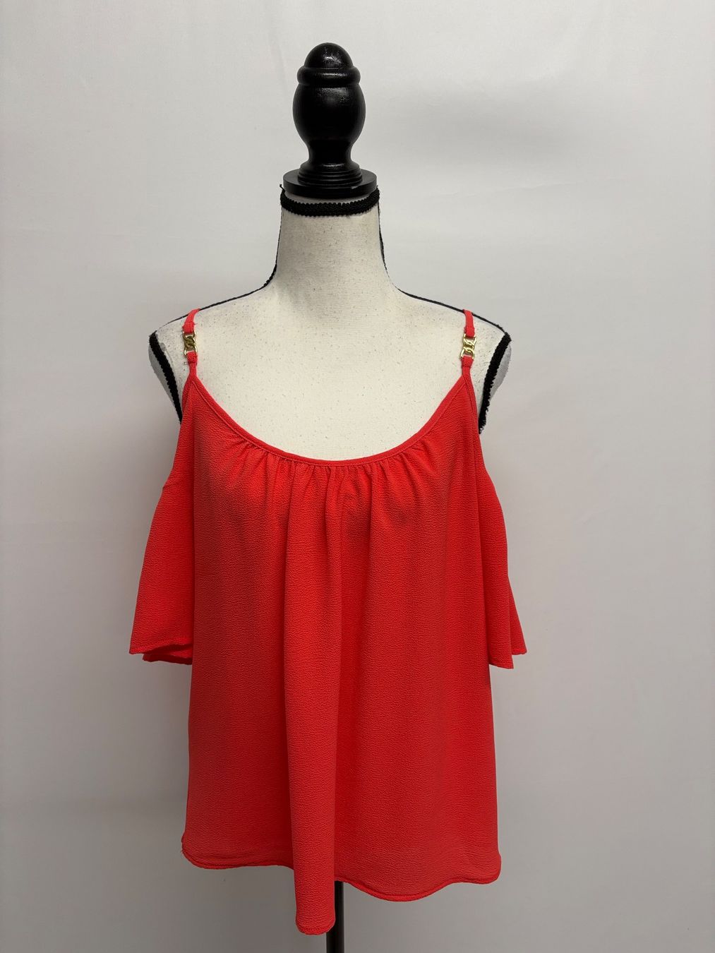 Michael Kors Blusen: Michael Kors off shoulder Kurzarm Bluse orange Gr. M Träger – Neu (gemäss Beschreibung) aus Regensdorf von secondchancefashion 1