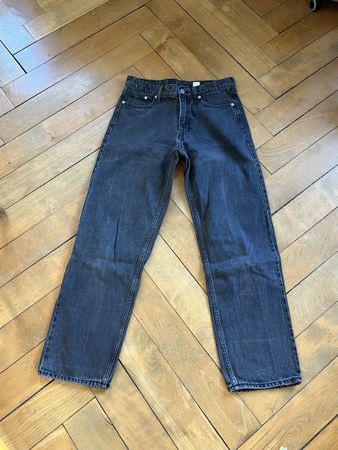 Jeans H&M Baggy Low Waist gris taille EUR 34