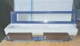 ROCO 67827 Ho 1 Wagon porte-conteneurs DB AG, Comme neuf!