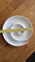 Geflochtene Dekoschale mit Keramik-Dip-Schalen, Set.