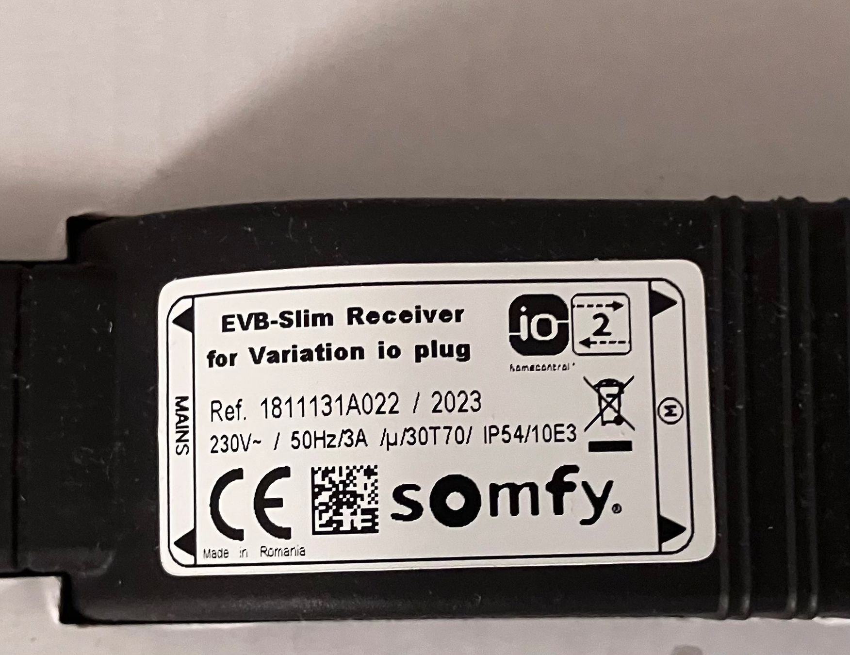 Somfy Markisen: Somfy EVB-Slim Receiver for Variation io plug - Neuware – Neu und originalverpackt aus Zürich von Shalashaska 1