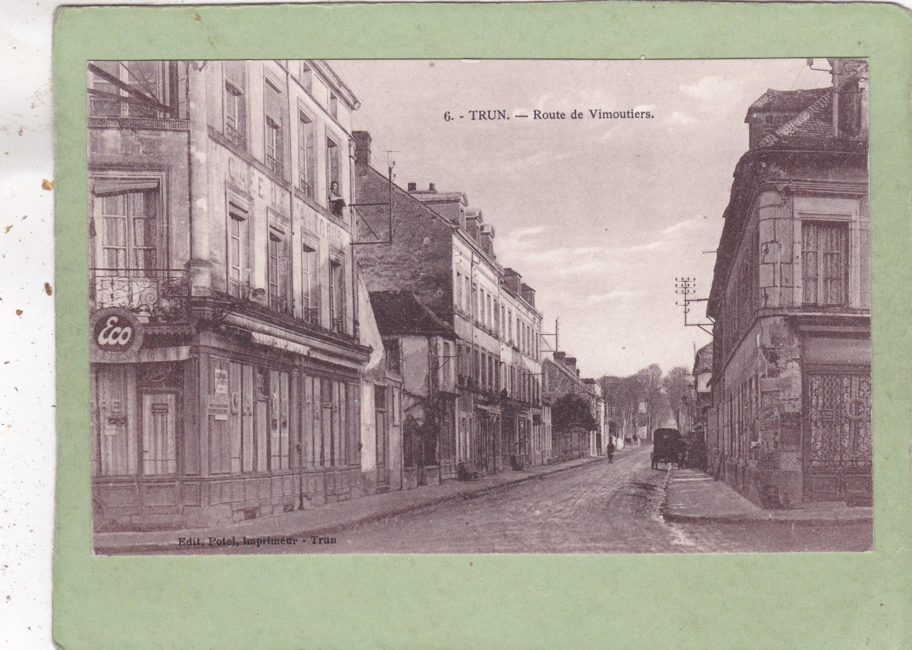 Cartoline postali: Frankreich Trun  Route  de Vimoutiers – Usato da Herisau venduto da Lisegrat2008