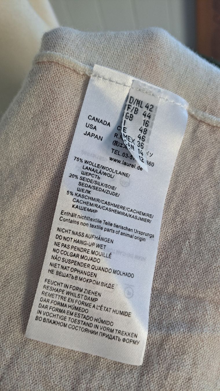 Maglioni & Felpe: LAURÈL y2k Vtg Wollpullover Pullover Wolle 44 L Seide Kashmi – Usato da Mollis venduto da Fauchi99 7