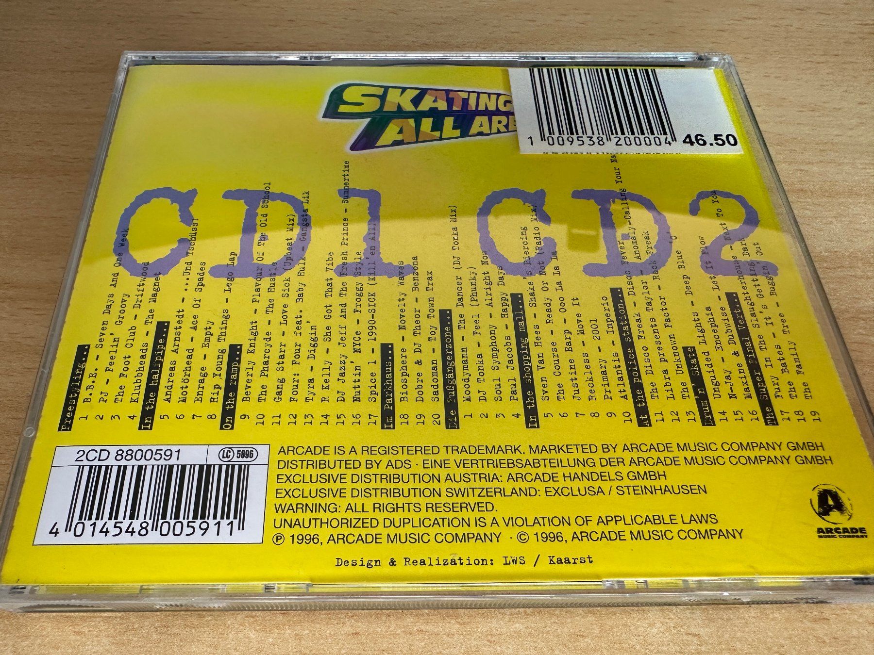 CDs: Various – Skating All Areas: Wounded Knee - 2 CD – D'occasion à Rikon im Tösstal par Alpenmutz 1