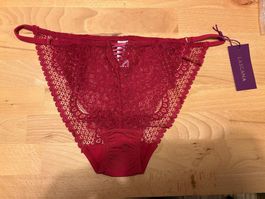 Lascana Spitzen String, Weinrot, Grösse 44/46, Neu mit Et...