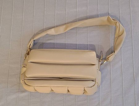 Kunstledertasche neu, beige