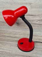 schöne 70er Jahre Tischlampe rot