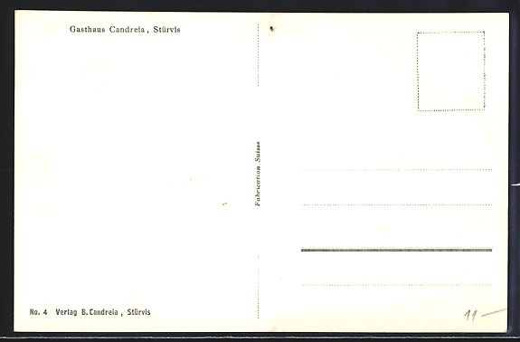 Cartoline postali: Stürvis /Graubünden, Ortsansicht mit B – Usato da Berlin venduto da bartko-reher 1