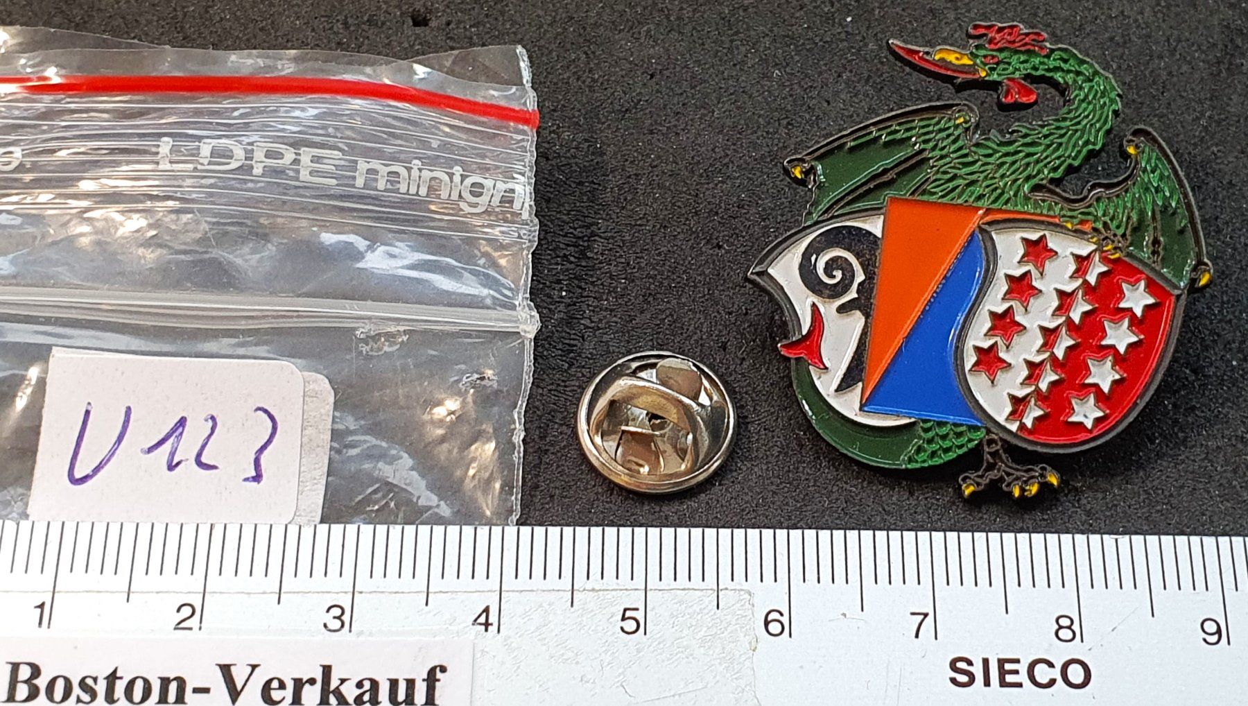 Plaketten & Abzeichen: U123 - Pin Basilisk Zivilschutz Basel Wallis – Gebraucht aus Reinach BL von Boston-Verkauf 1
