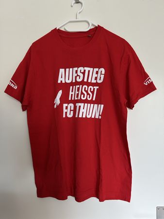 FC Thun T-Shirt – Aufstieg heisst FC Thun! - Grösse L in rot
