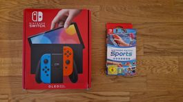 Nintendo Switch (OLED-Modell) + Nintendo Switch Sports