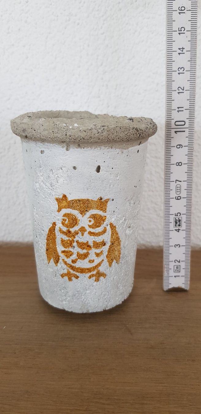 Alle Dekorationen: ✿ Betontopf mit Uhu , Eule ✿ – Neu (gemäss Beschreibung) aus Walterswil SO von Mamaa_noel 1
