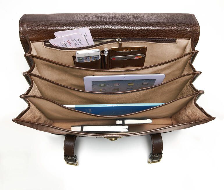 Valigie & Borse: Chiarugi Navigation Bag A4 Leder Aktentasche – Nuovo (secondo la descrizione) da Luzern venduto da ben_yl98 7