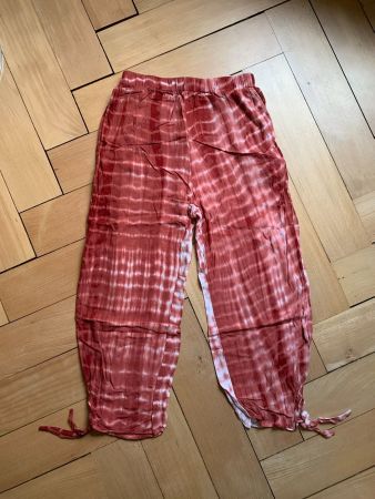 SHEIN - Hippie Goa Batik Hose rot-weiss