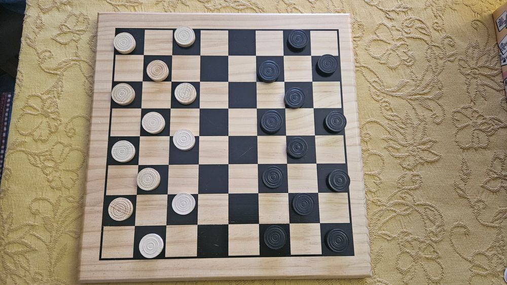 Weiblespiele Scacchiera In Legno Di Betulla – 49x49 Cm, Compensato Stampato Nero, Gioco Da Tavolo Per 2 Giocatori